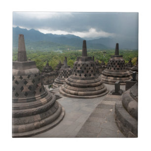Thunderstorm over Borobudur Tile