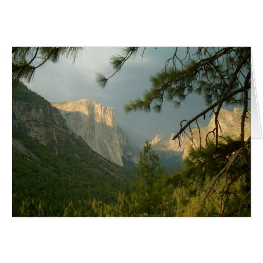 Thunderstorm over Yosemite Valley Card