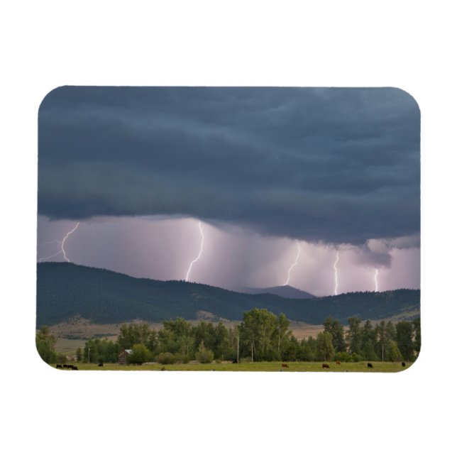 Thunderstorm produced lightning in the Jocko Magnet (Horizontal)