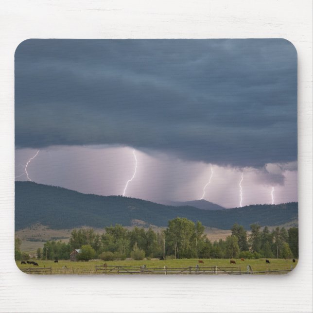 Thunderstorm produced lightning in the Jocko Mouse Mat (Front)