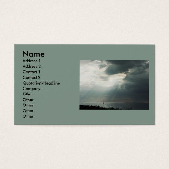 Thunderstorm Sailing Business Card