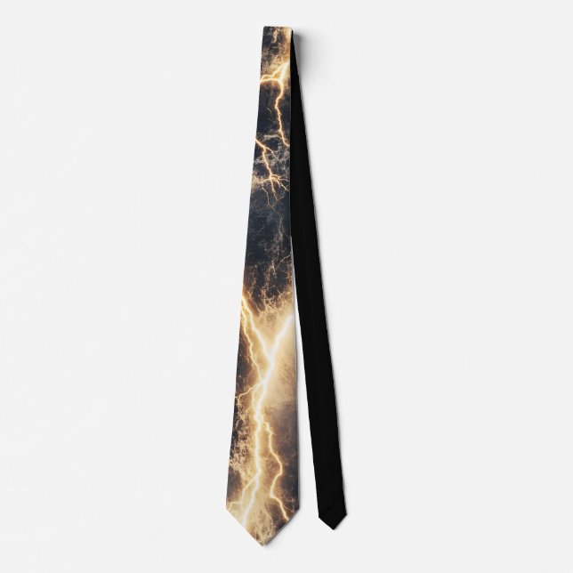 Thunderstorm Tie/tie with lightning Tie (Front)