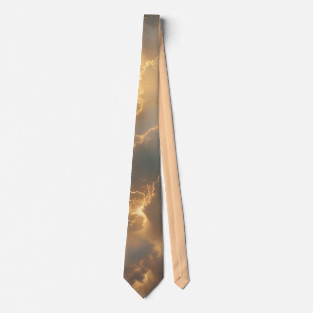 Thunderstorm Tie/tie with lightning Tie (Front)
