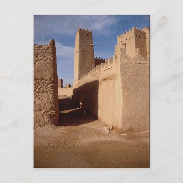Thunyan Palace, old city, Najd, Saudi Arabia Postcard (Front)