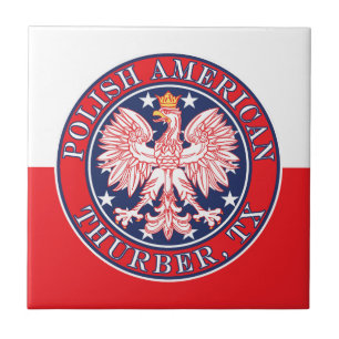 Thurber Texas Polish American Eagle Tile