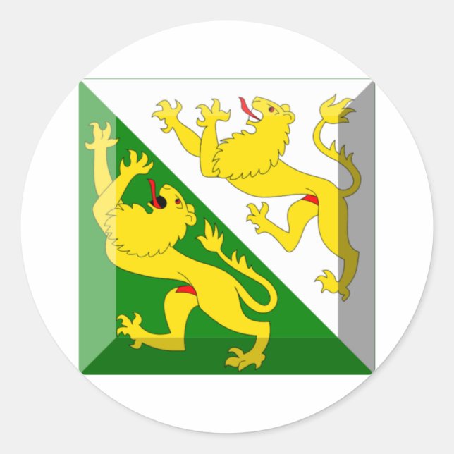 Thurgau Flag Gem Classic Round Sticker (Front)