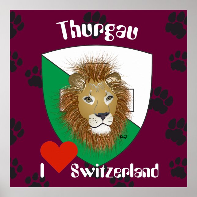 Thurgau Schweiz Switzerland Poster (Front)