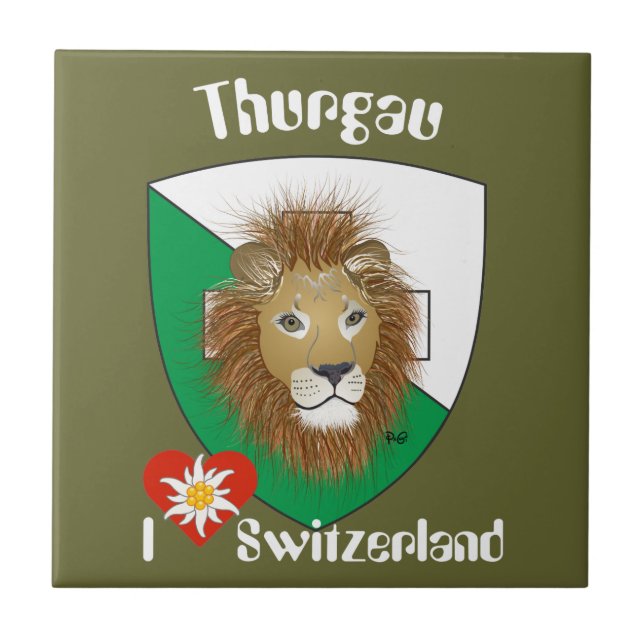 Thurgau Switzerland Fliese Tile (Front)
