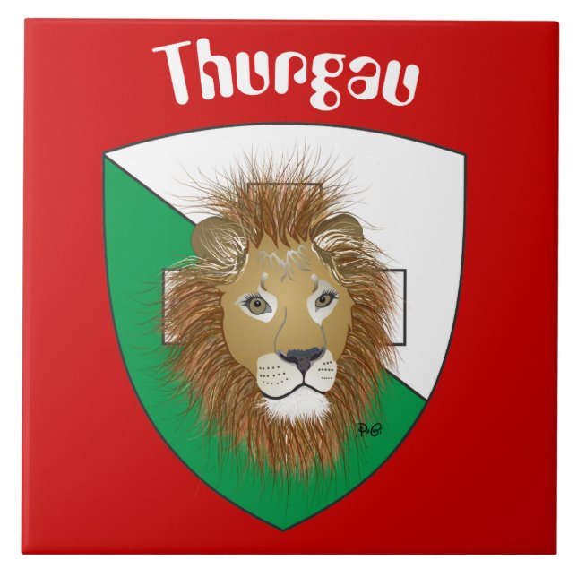 Thurgau Switzerland Fliese Tile (Front)