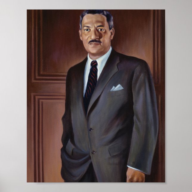 Thurgood Marshall Portrait By Betsy Graves Reyneau Poster (Front)