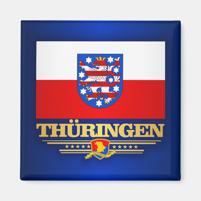 Thuringen (Thuringia) Flag Magnet (Front)