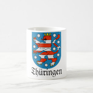 Thüringen Wappen Coat of Arms Coffee Mug