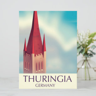 Thuringia Germany travel poster