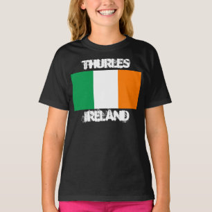 Thurles, Ireland with Irish flag Kids T-Shirt