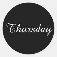 Thursday Amazone Black Sticker by Janz