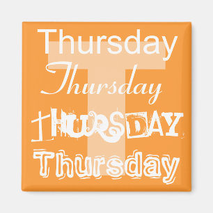 Thursday Business Day of the Week Magnet