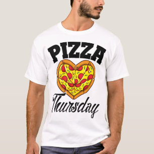 Thursday Pizza Night Funny Pizza Lover Fast Food T-Shirt