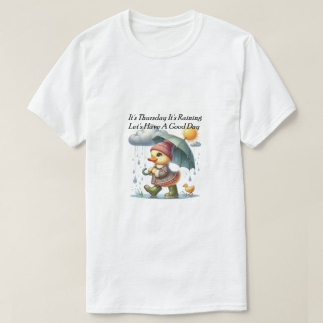 Thursday Raining. T-Shirt (Design Front)