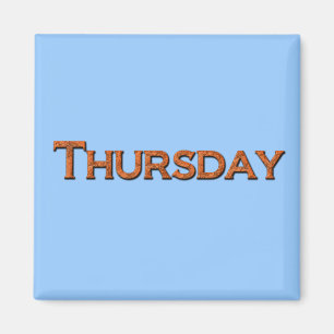 Thursday Teaching or Memory Aid Magnet