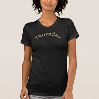 Thursday Word Template T-Shirt