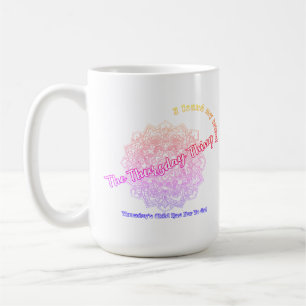 Thursday's Child Mandala Coffee Mug (Neon Multi)