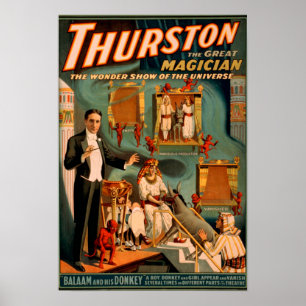 Thurston - Demons & Donkey Vanish Trick Magic Poster