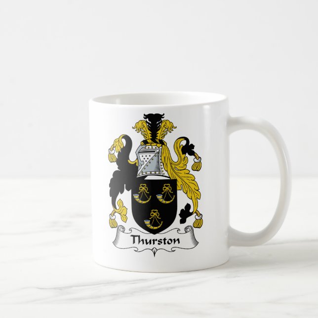Thurston Family Crest Coffee Mug (Right)