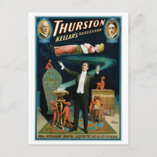 Thurston ~ Kellar's Successor Vintage Magic Act Postcard