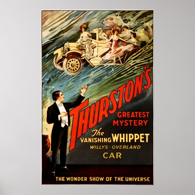 Thurston Magic Show Theatre Vintage Poster Advert (Front)