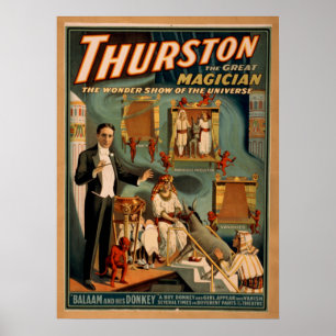 THURSTON Magician Illusionist VAUDEVILLE Poster