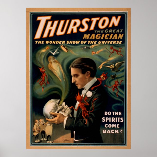 THURSTON Magician Illusionist VAUDEVILLE Poster (Front)