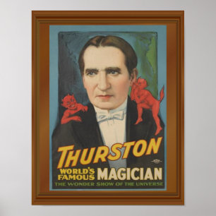 Thurston Magician Magic Wonder Show Poster