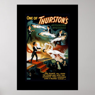 Thurston Magician Vintage Theater Poster