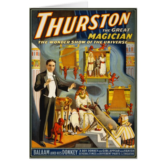 Thurston the great magician 1914 Vintage Poster (Front)
