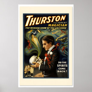 Thurston the Great Magician 1914 Vintage Style Poster