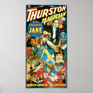 Thurston The Great Magician & Daughter Jane Poster