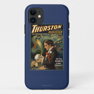 Thurston the Great Magician Holding Skull Magic iPhone 11 Case