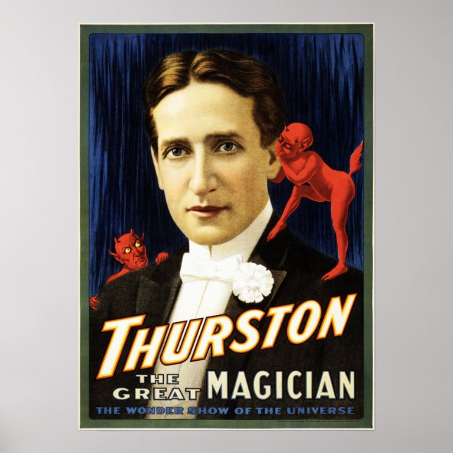 THURSTON The Great Magician Retro American Theater Poster (Front)