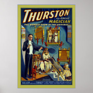 Thurston the Great Magician~Vintage Magician Poster