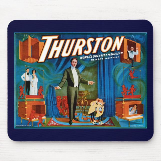 Thurston ~ World's Greatest Magician Mouse Mat (Front)