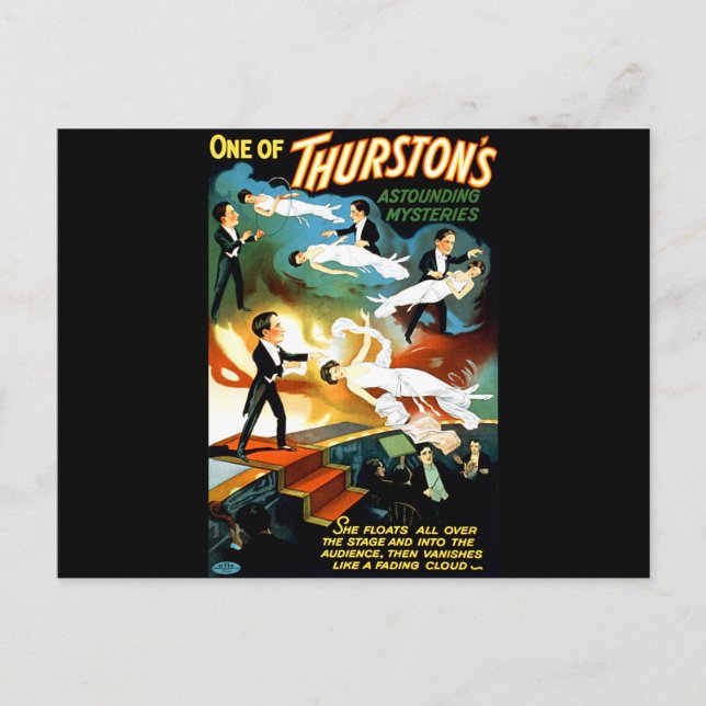 Thurston's Astounding Mystery! Postcard (Front)
