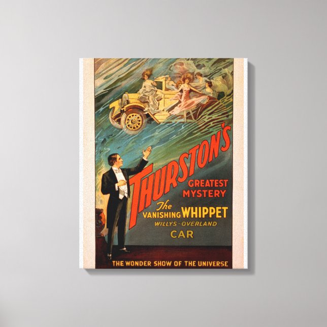 Thurston's Vanishing Whippet Willys-Overland Canvas Print (Front)