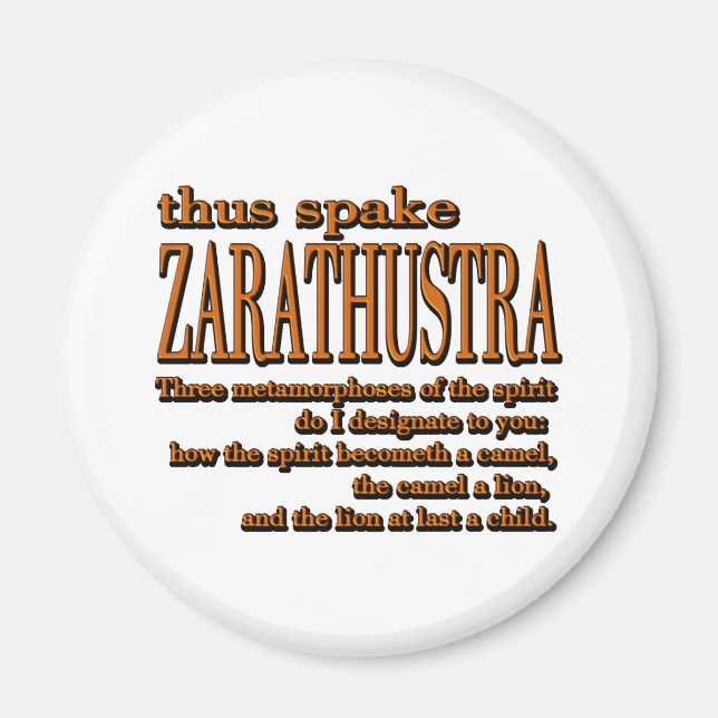 Thus Spake Zarathustra Magnet (Front)