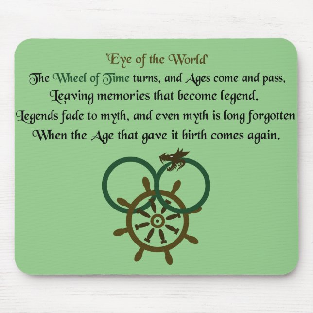 Thus Spins the Wheel of Time Mouse Mat (Front)