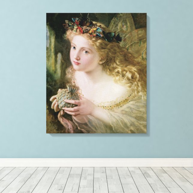 Thus Your Fairy is Made of Most Beautiful Things Canvas Print (Insitu(Wood Floor))