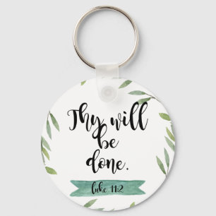 Thy will be done key ring