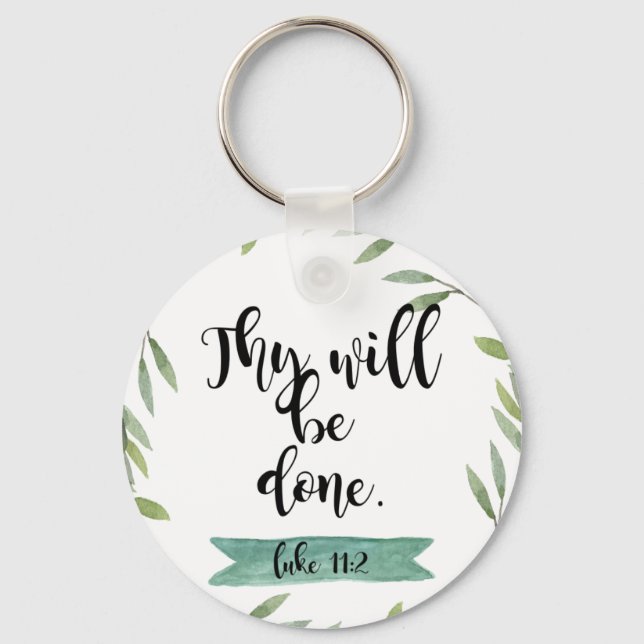 Thy will be done key ring (Front)