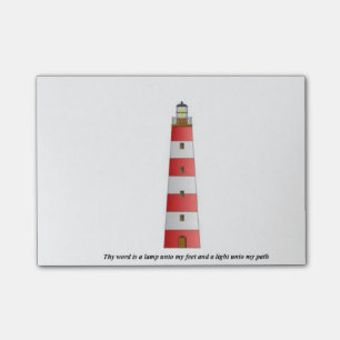 Thy word is a lamp post-it notes