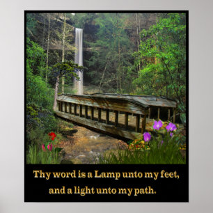 Thy word is a lamp psalm 119 poster