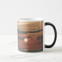 "Thy word is a lamp unto my feet" Scripture mug